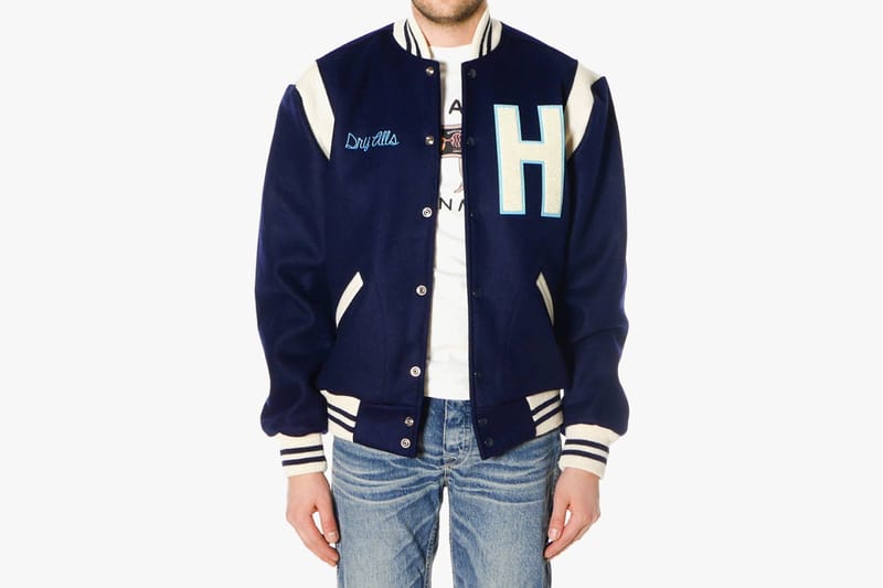 Human made dry alls varsity jacket sale