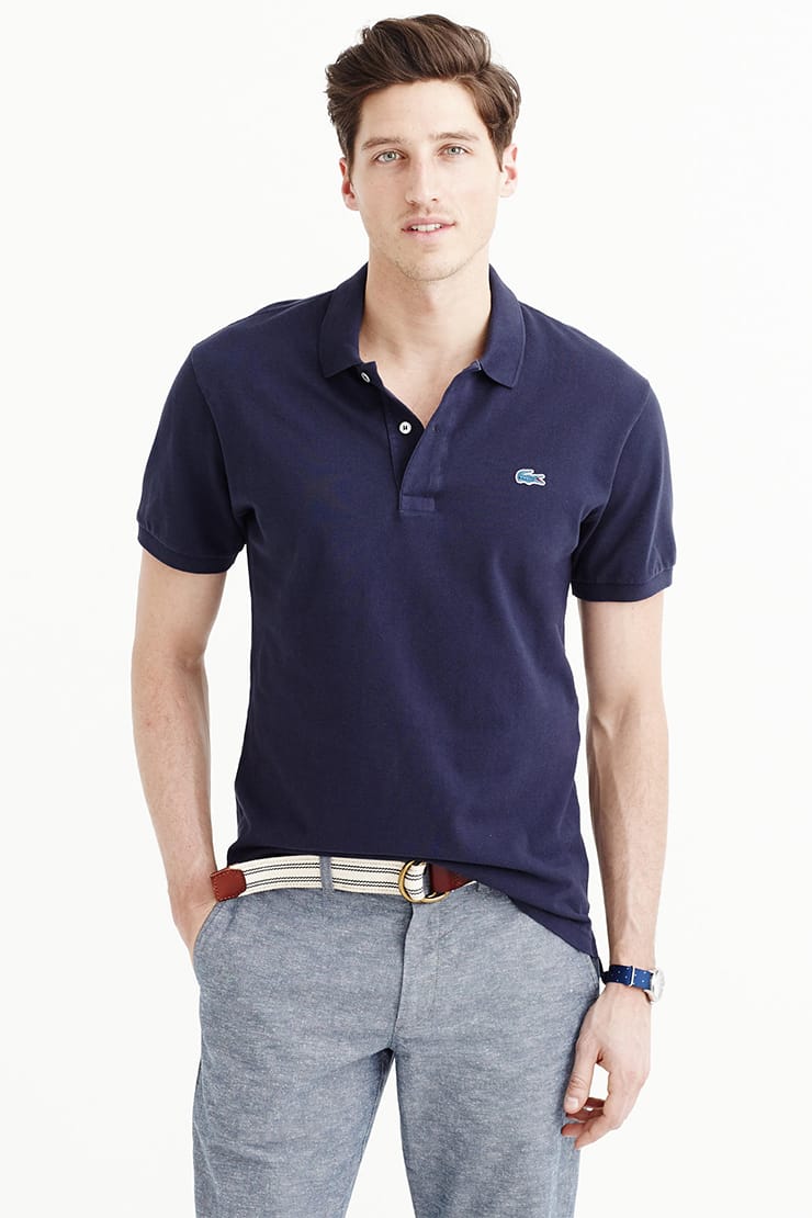 J crew lacoste polo hotsell