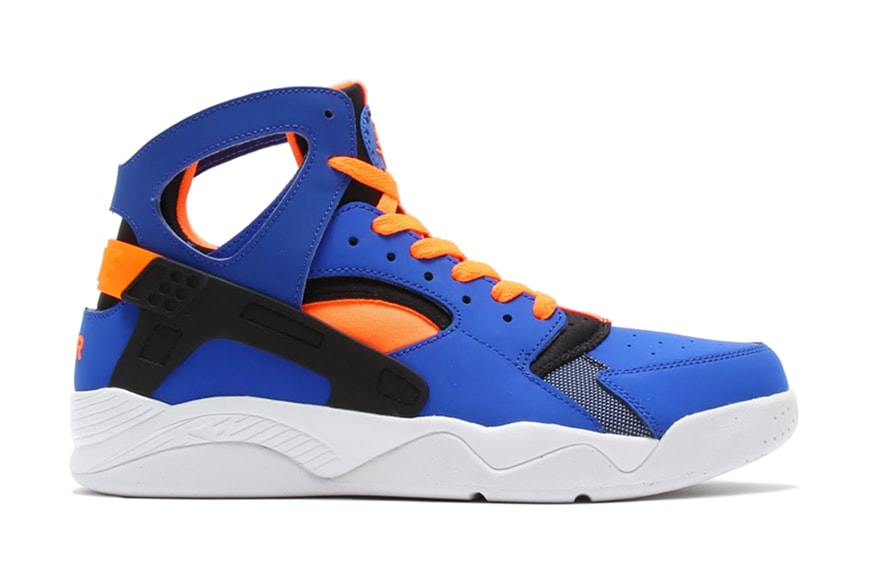 white blue and orange huaraches