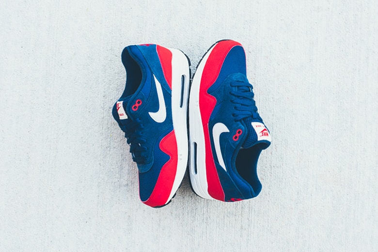 nike air max 1 navy red