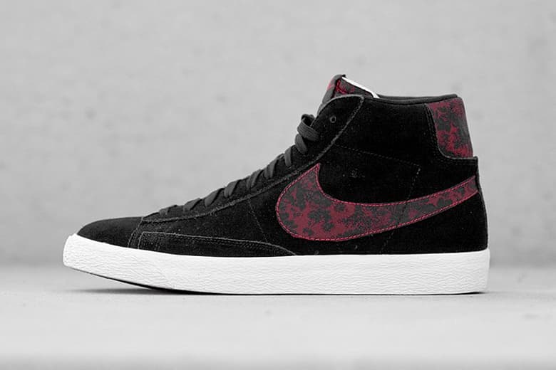 nike blazer black flower