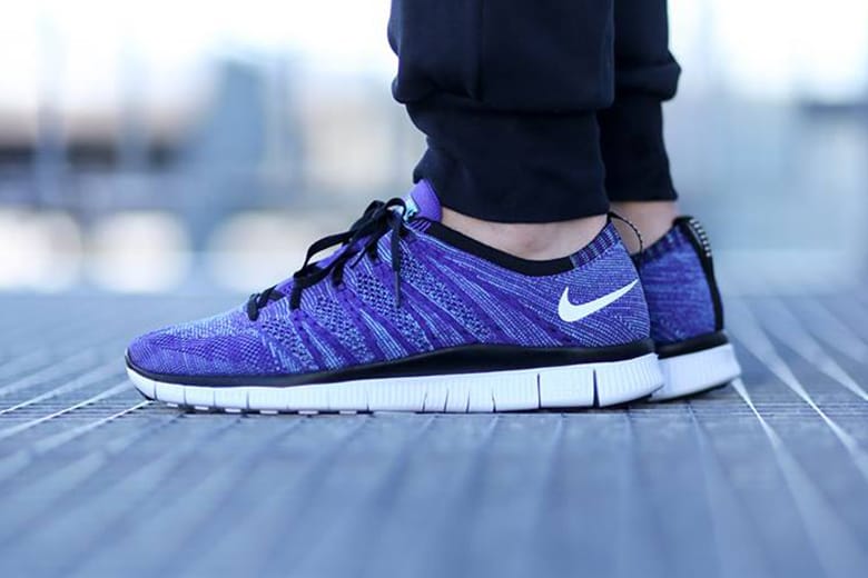 Nike free shop rn flyknit purple