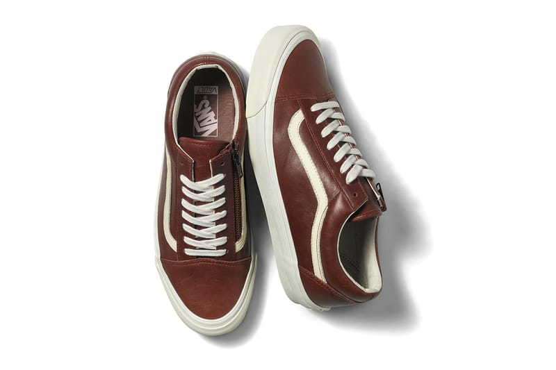 Vans antique leather old hotsell skool zip