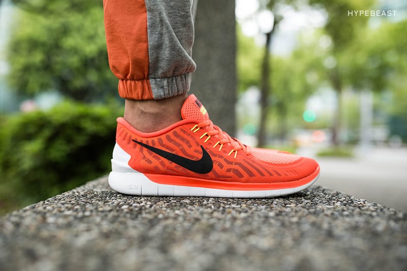 A Closer Look at the Nike Free 5.0 Bright Crimson Total Orange