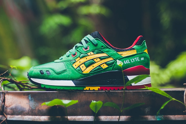 asics gel lyte 3 super green