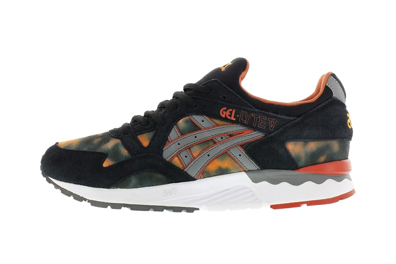 Asics gel lyte hot sale v black orange