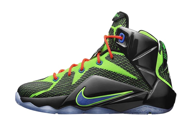 Nike lebron x12 store green basketball shoes