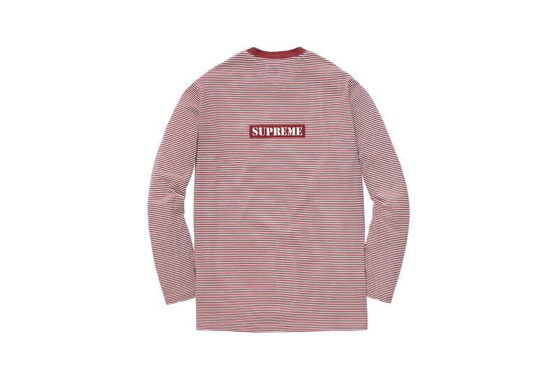 Stone island supreme striped long outlet sleeve