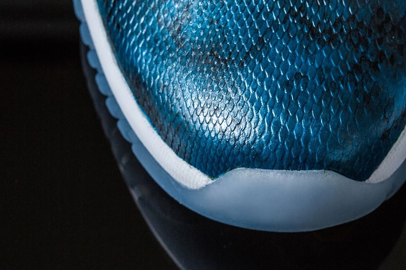 retro 11 blue snakeskin