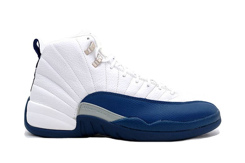 Jordan 12 red store white and blue