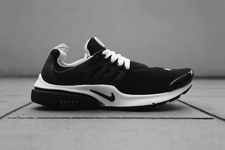 nike presto black and white