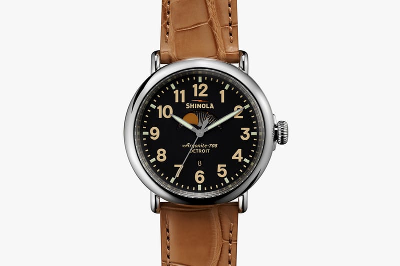 Shinola men's moon store phase watch