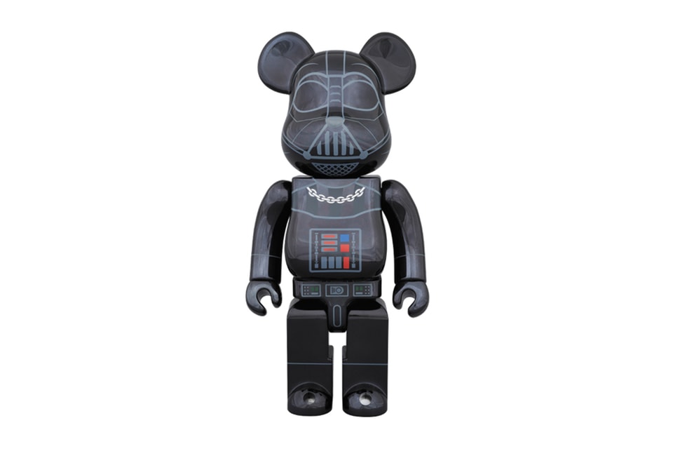 'Star Wars' x Medicom Toy 400% & 100% Darth Vader "Chrome" Bearbricks