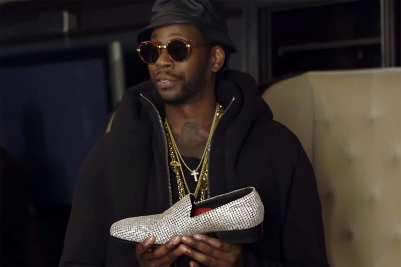 2 Chainz Checks Out a Pair of 2 Million USD Diamond Studded Smoking Slippers