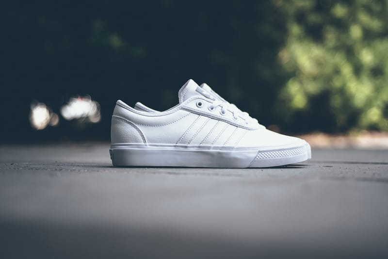 Adidas adi ease white leather on sale