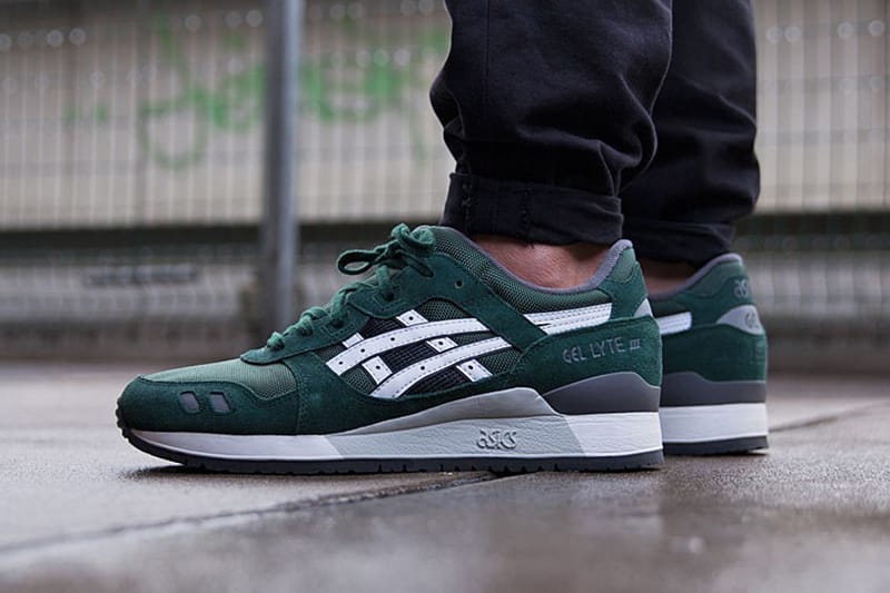 Asics gel lyte dark green best sale