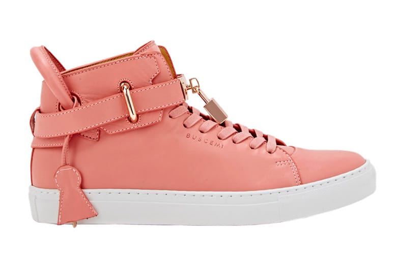 BUSCEMI S Luxurious 100mm Sneaker Gets a Pink Colorway Exclusive