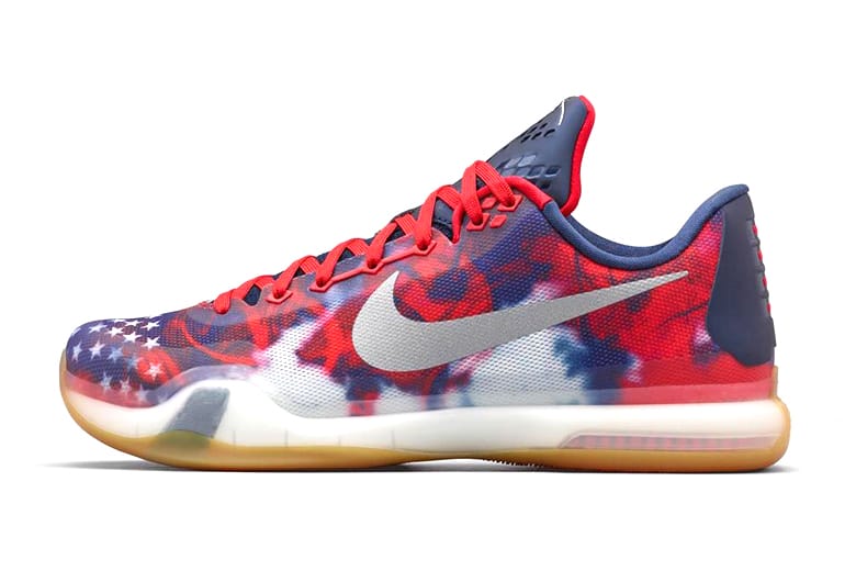 Kobe red white and blue shoes online