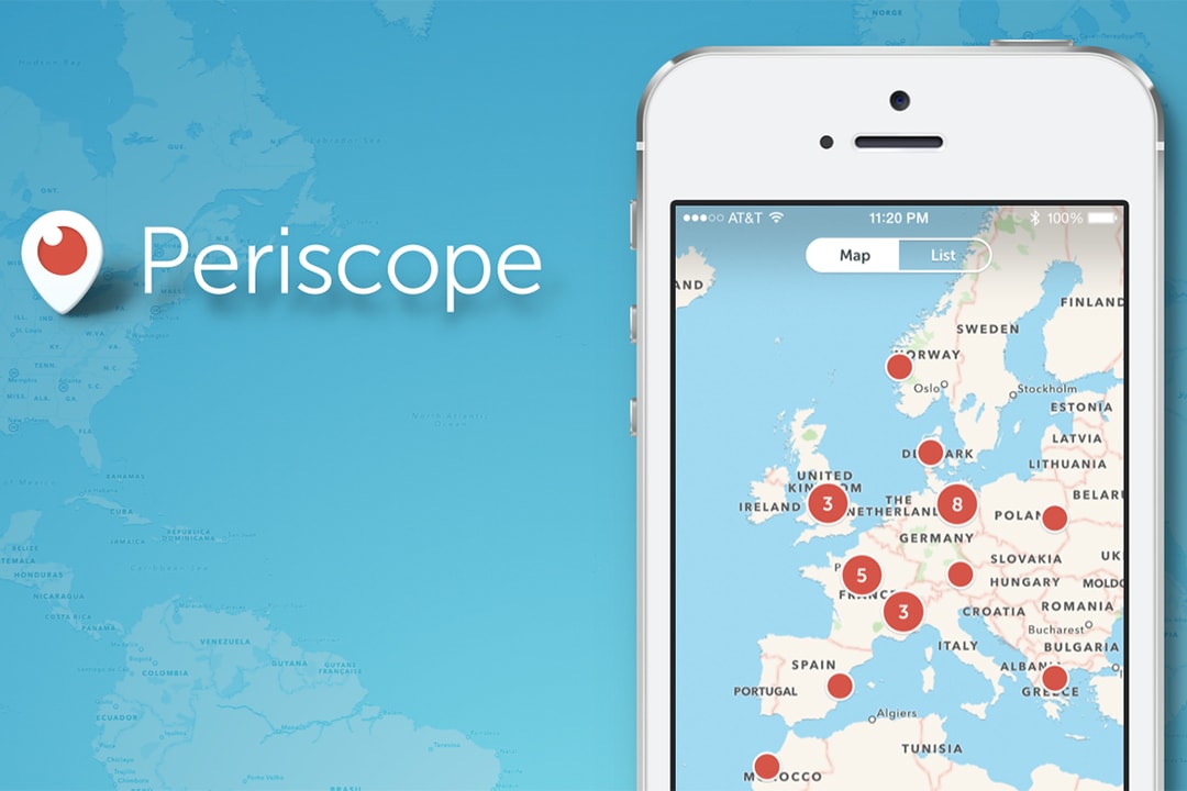 Periscope добавляет глобальную карту активных трансляций