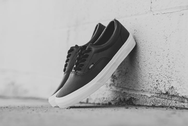 Vans perf leather clearance white