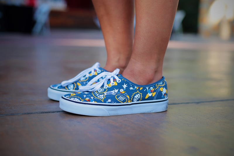 Disney vans on feet best sale