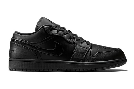 Air Jordan 1 Low Black/Black Sneaker | Hypebeast