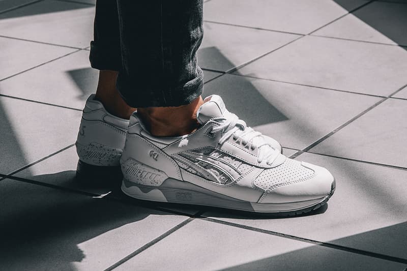Asics gel respector black white discount