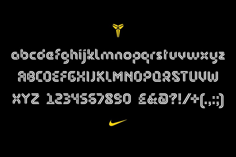 Creative Agency Designs Entire Typeface Around Kobe Bryant's Logo ...