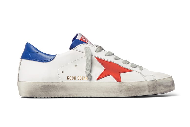 Golden goose hotsell distressed superstar sneakers