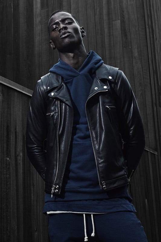 John elliott outlet leather down jacket