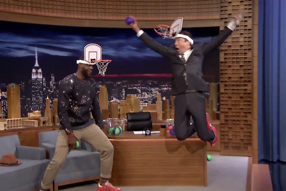 Lebron James Jimmy Fallon Square Off In Faceketball On The Tonight Lebron James Jimmy Fallon Square Off In Faceketball On The Tonight