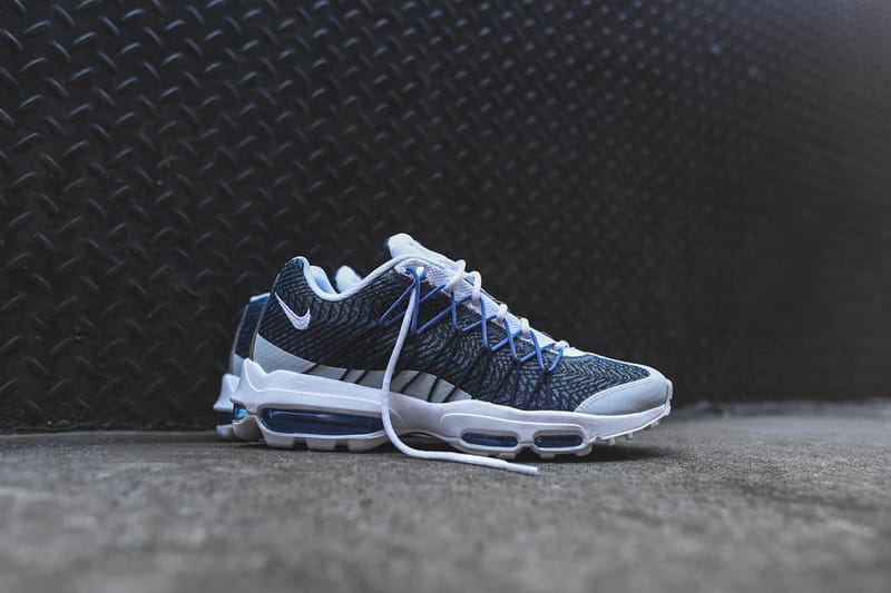 Nike air max 95 top ultra jacquard blue and white