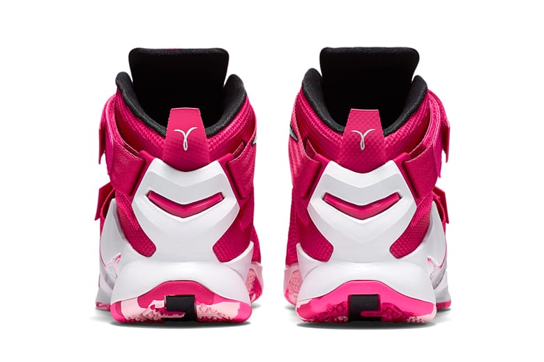 Lebron soldier cheap white and pink