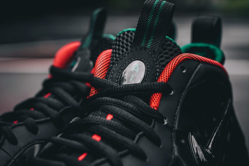 Black red discount and green foamposites