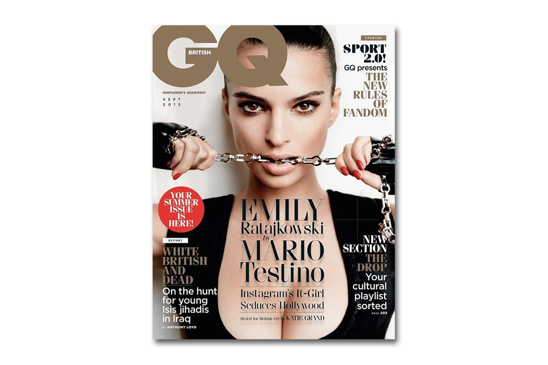 Эмили Ратаковски на обложке сентябрьского номера британского GQ за 2015 год.