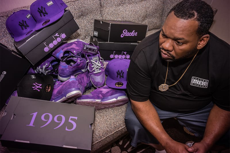 Raekwon purple outlet tape diadora