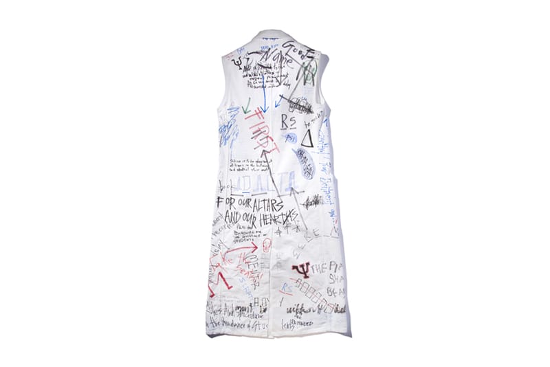 Raf simons graffiti hot sale lab coat