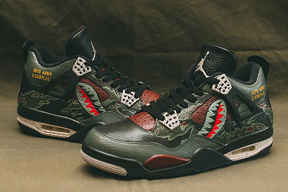 SBTG Customizes the Air Force 1, Air Jordan 3 and 4 Hypebeast