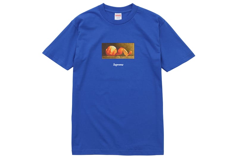 Supreme orange hot sale peel tee