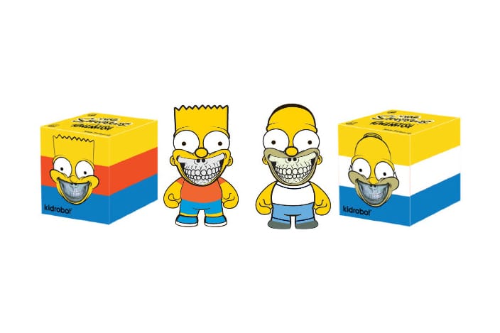 The Simpsons' x Ron English x Kenny Scharf x Kidrobot Figures 