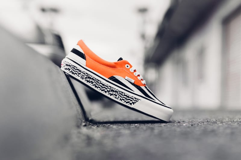 Black and shop orange vans