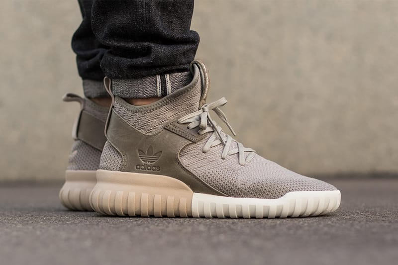 Adidas tubular x discount brown and white