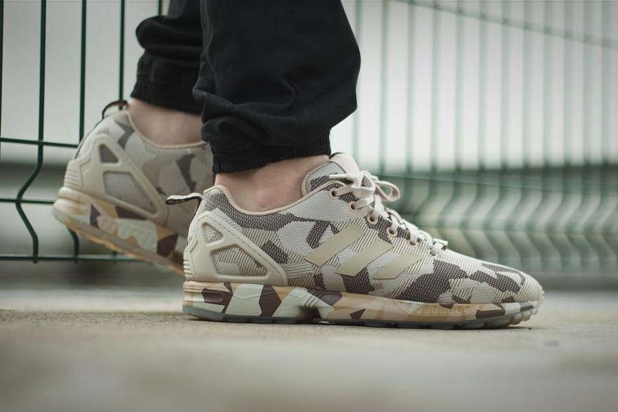 adidas zx flux camo femme