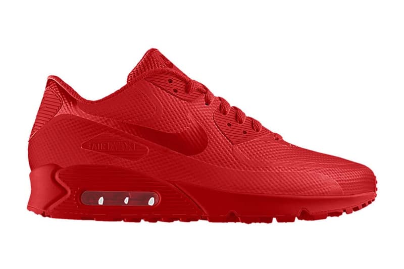 Nikeid All Red Air Max Sneakers Hypebeast