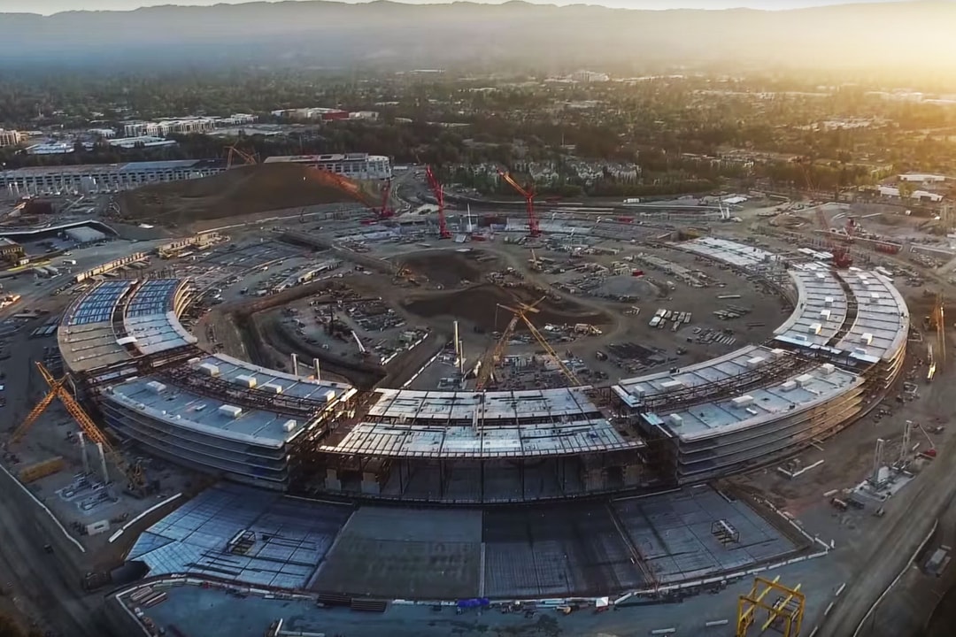 Посмотрите, как кампус Apple 2 начинает обретать форму |  видео