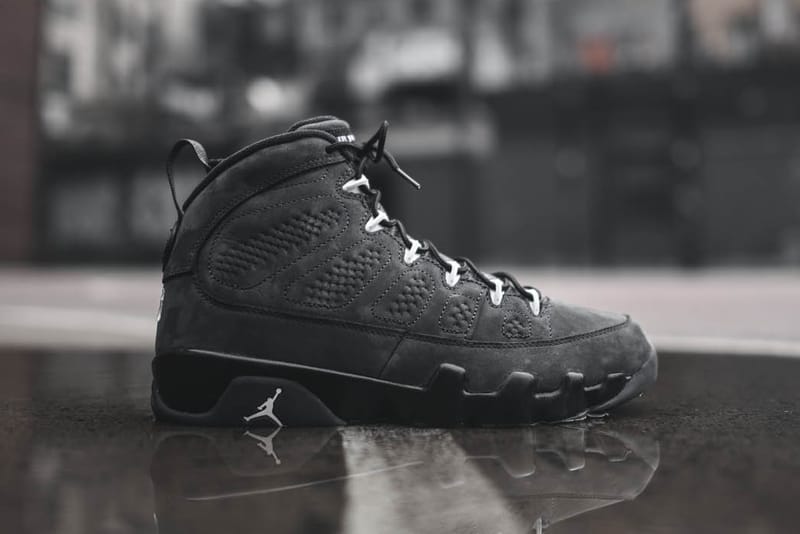 Closer Look Air Jordan 9 Retro Anthracite | Hypebeast