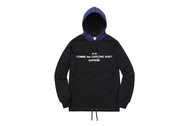 Supreme cdg hot sale black