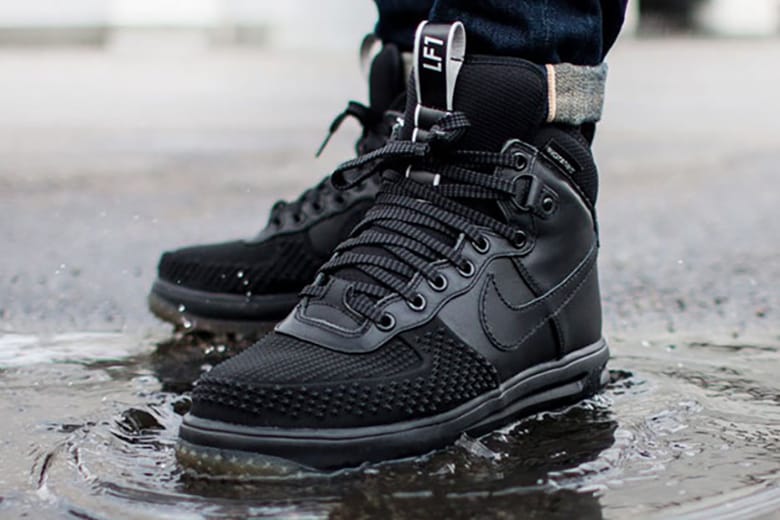 Nike Lunar Force 1 Duckboot Black/Metallic Silver-Anthracite