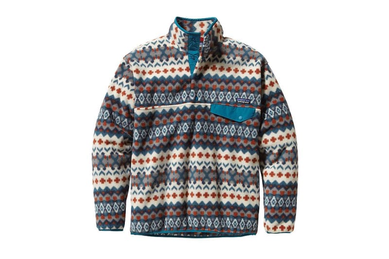 Patagonia fleece outlet patterned pullover