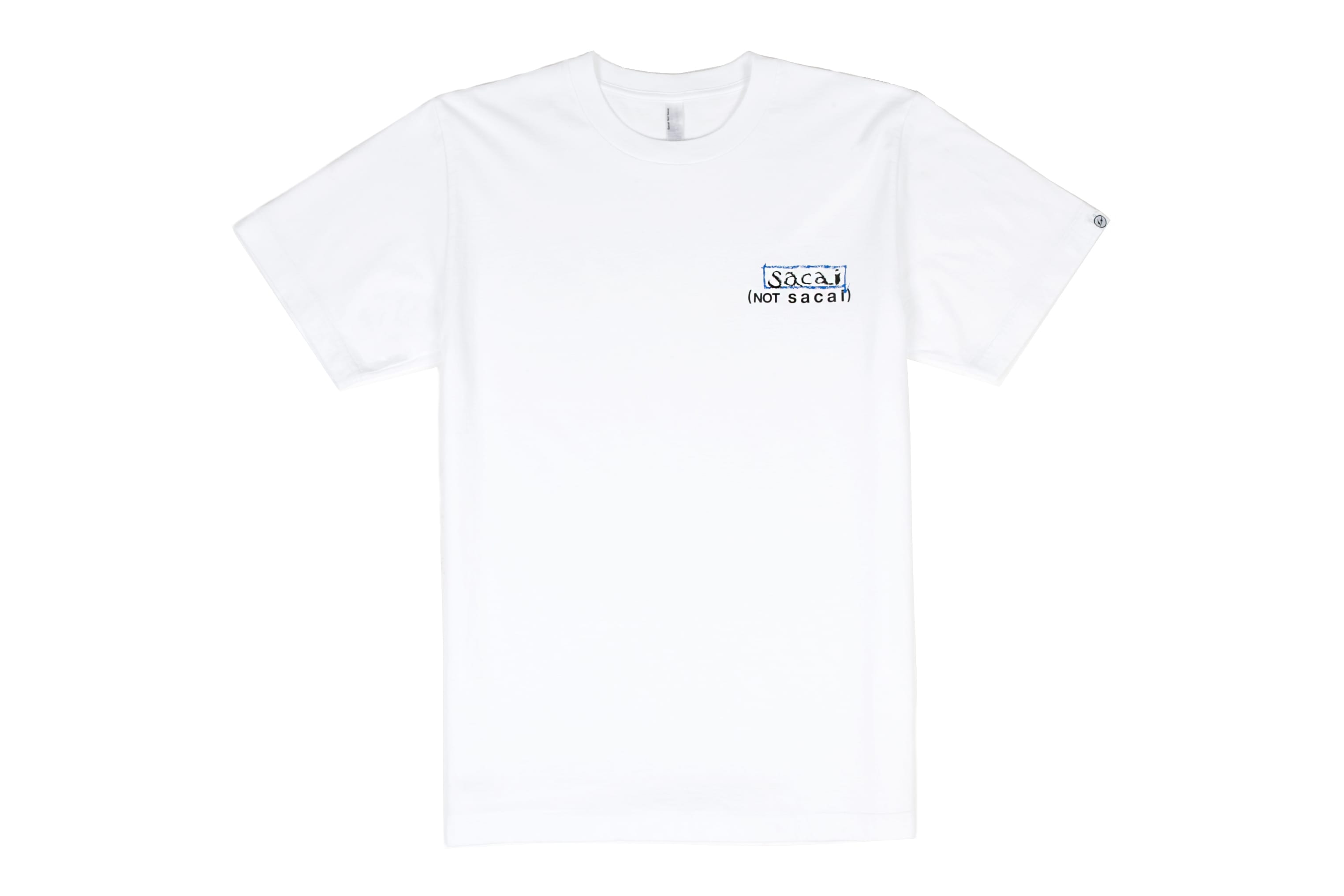 sacai x Fragment T-Shirt サイズ1 トップス Tシャツ/カットソー(半袖/袖なし) トップス Tシャツ/カットソー(半袖/袖なし)  格安SALEスタート！